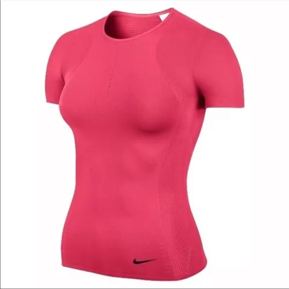 Black Nike Pro Elite 598186 Sz S/M Women's Training Seamless Cap-Sleeve Top/NWT - Picture 4 of 11